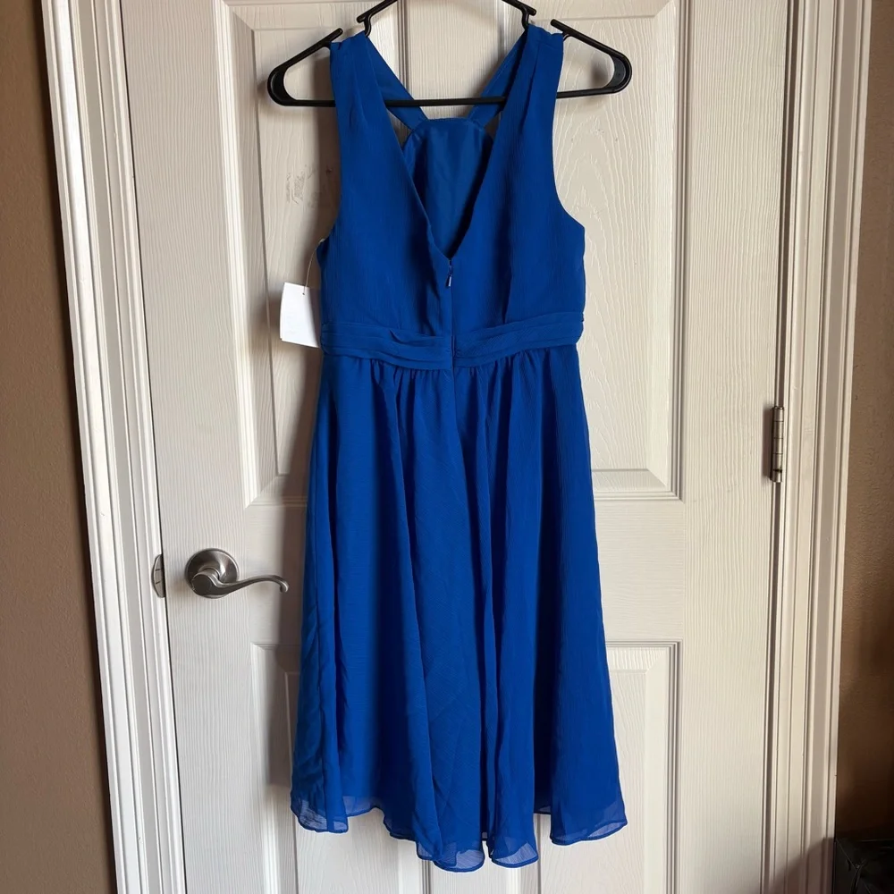 DAVID’S BRIDAL Chiffon Crinkle Dress - Picture 9 of 14